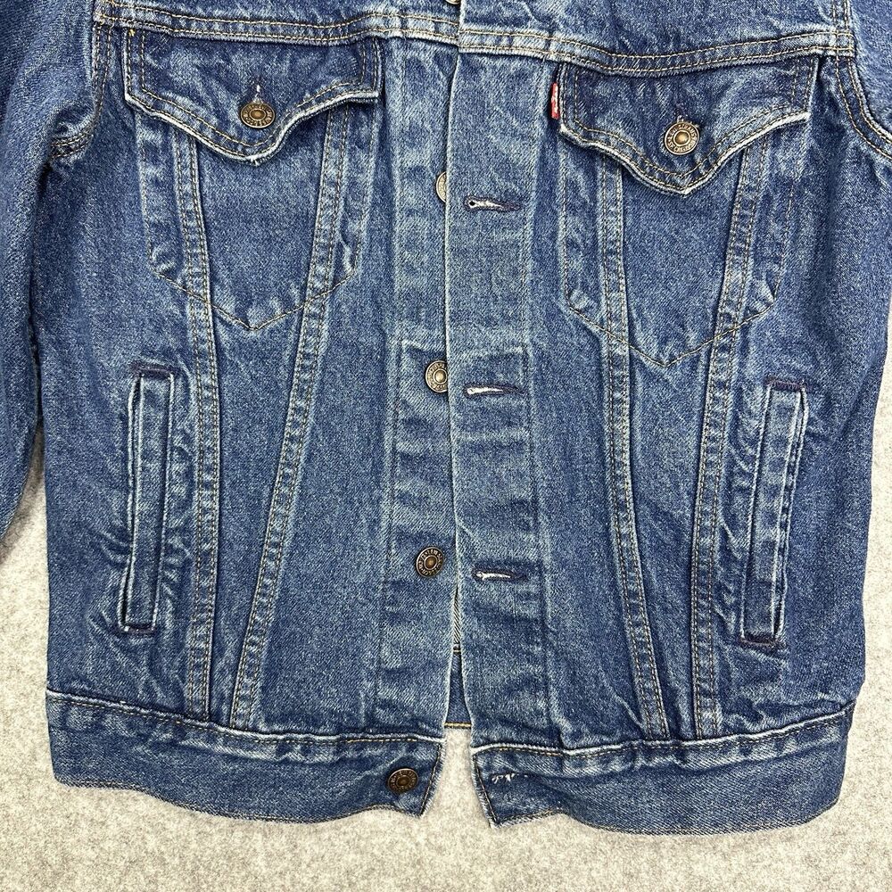 Vintage Levis Type III Trucker Jacket Mens 36R 4 Pockets 80s USA Made 70506* - Picture 4 of 16